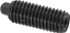 Vlier H58 Threaded Spring Plunger: 3/8-16, 1-1/8" Thread Length, 3/16" Projection