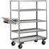 Little Giant. 5ML-2448-6PH-WS Carts; Cart Type: Multi-Shelf Order Picking Truck ; Caster Type: 2 Rigid; 2 Swivel ; Brake Type: No Brake ; Width (Inch): 64 ; Assembly: Comes Assembled ; Material: Steel