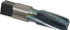 Reiff & Nestor 99589 1/4-18 NPT, 15° Helix, 4 Flutes, Blue Diamond Finish, High Speed Steel, Spiral Flute Pipe Tap