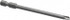 Wera 05066786001 Power Screwdriver Bit: #2 Tri-Wing Speciality Point Size, 1/4" Hex Drive
