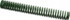 Associated Spring Raymond 203-424 Die Spring: 20 mm Hole Dia, 10 mm Rod Dia, 152 mm Free Length, Green