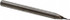 M.A. Ford. 16402700 Square End Mill: 0.027'' Dia, 0.054'' LOC, 1/8'' Shank Dia, 1-1/2'' OAL, 2 Flutes, Solid Carbide