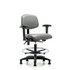 Blue Ridge Ergonomics MSC50146 Task Chair: Vinyl, Sterling