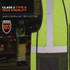 TENACIOUS HOLDINGS, INC. ergodyne® 23013 GloWear 8210Z Hi-Vis Class 2 Mesh Vest, Small to Medium, Lime