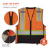 TENACIOUS HOLDINGS, INC. ergodyne® 23045 GloWear 8251HDZ Class 2 Two-Tone Hi-Vis Safety Vest, Large to X-Large, Orange