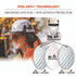 TENACIOUS HOLDINGS, INC. ergodyne® 60245 Skullerz 8995 Anti-Scratch and Anti-Fog Hard Hat Face Shield with Adapter for Full Brim, Clear Lens