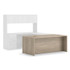 HON COMPANY 105895RLKI1 10500 Series Single Full-Height Pedestal Desk, Right: Box/Box/File, 72" x 36" x 29.5", Kingswood Walnut