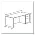 HON COMPANY 105897RPINC 10500 Series Single Pedestal Desk, Right Pedestal: Box/Box/File, 66" x 30" x 29.5", Pinnacle