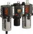 ARO/Ingersoll-Rand C38221-800 FRL Combination Unit: 1/4 NPT, Compact, 3 Pc Filter-Regulator-Lubricator with Pressure Gauge