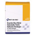 FIRST AID ONLY, INC. G174 Blue Metal Detectable Fabric Adhesive Bandages, Four-Wing Knuckle, 1.5 x 3, 40/Box