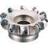 Kyocera THN04491 80mm Cut Diam, 27mm Arbor Hole, 6mm Max Depth of Cut, 45° Indexable Chamfer & Angle Face Mill