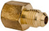 CerroBrass P-U3-4B Brass Flared Tube Connector: 1/4" Tube OD, 1/4 Thread, 45 ° Flared Angle