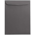 JAM PAPER AND ENVELOPE JAM Paper 21285783B  Open-End 9in x 12in Catalog Envelopes, Gummed Seal, Dark Gray, Pack Of 10