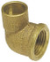 NIBCO B063750 Cast Copper Pipe 90 ° Elbow: 3/8" x 1/2" Fitting, C x F, Pressure Fitting