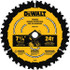 DeWALT DWA181424B10 Wet & Dry Cut Saw Blade: 8-1/4" Dia, 5/8" Arbor Hole, 0.065" Kerf Width, 24 Teeth