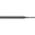 Harvey Tool 76885 Ball End Mill: 0.085" Dia, 0.255" LOC, 4 Flute, Solid Carbide