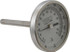 Wika 20025D007G2 Bimetal Dial Thermometer: 20 to 240 ° F, 2-1/2" Stem Length