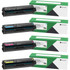 NONATZ C3210SET-OD Lexmark C3210 Black; Cyan; Magenta; Yellow Return Program Toner Cartridges, Pack Of 4, C3210C0/C3210K0/C3210M0/C3210Y0