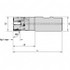 Kennametal 5568068 1-1/4" Cut Diam, 15.5mm Max Depth, 1-1/4" Shank Diam, Weldon Shank, 115.06mm OAL, Indexable Square-Shoulder End Mill