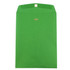 JAM PAPER AND ENVELOPE JAM Paper 92912B  Open-End 9in x 12in Catalog Envelopes, Clasp Closure, 30% Recycled, Green, Pack Of 10