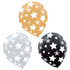 AMSCAN CO INC 115500 Amscan Latex Star Balloons, 12in, Assorted Stars, 20 Balloons Per Pack, Set Of 3 Packs