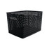 Organize large amounts of clutter in a matter of minutes with this weave bin.  Sturdy plastic construction for durability.  Open top for easy access. Ideal for shelf, bookcase or closet storage.  Woven texture for a stylish look.  Organize your home or office  Woven for a stylish look.