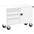 Valley Craft F89613WW Mobile Work Benches; Bench Type: Deluxe ; Depth (Inch): 21 ; Load Capacity (Lb. - 3 Decimals): 2000.000 ; Color: White ; Maximum Height (Inch): 36 ; Minimum Height (Inch): 36