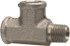 Parker 1/8 MRO-S Industrial Pipe Street Tee: 1/8" Female Thread, 1/8" Male Thread, MNPTF x FNPTF