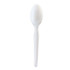 BOARDWALK SOUPWHPS Heavyweight Wrapped Polystyrene Cutlery, Soup Spoon, Plastic, White, 1,000/Carton