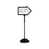 SAFCO PRODUCTS CO Safco 4173BL  Write Way Directional Sign - Steel - Black