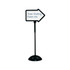 SAFCO PRODUCTS CO 4173BL Safco Write Way Directional Sign - Steel - Black