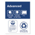 SCA TISSUE Tork® NP310A Advanced Dinner Napkins, 2-Ply, 15 x 16.25, 1/8 Fold, White, 375/Packs, 8 Packs/Carton