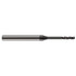Harvey Tool 10010 Square End Mill: 0.01'' Dia, 3/64'' LOC, 1/8'' Shank Dia, 2-1/2'' OAL, 3 Flutes, Solid Carbide