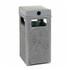 GLOBAL INDUSTRIAL 238241GY Stone Panel All Weather Trash Receptacle Urn, 24 gal, Steel, Gray