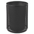 GLOBAL INDUSTRIAL 261926BK Outdoor Diamond Steel Trash Can, Rain Bonnet Lid, 36 gal, Black