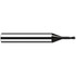 Fraisa B6034048 Corner Radius End Mill: 0.5 mm Dia, 0.50 mm LOC, 30 deg Helix, C Coated, Corner Radius End, Centercutting Series MicrotoroXG