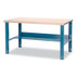 GLOBAL INDUSTRIAL 606929 Complete Industrial Workbench, 800 lbs, 60 x 30 x 57.5 to 62.5, Blue