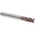 Emuge 1916A.0250 1/4" Diam 4-Flute 38° Solid Carbide 0.005" Chamfer Length Square Roughing & Finishing End Mill