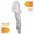 SMITH AND WESSON KleenGuard™ 44306 A40 Zipper Front Liquid and Particle Protection Coveralls, 3X-Large, White, 25/Carton