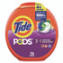 PROCTER & GAMBLE Tide® 09166EA PODS Laundry Detergent, Spring Meadow, 66 oz Tub, 76 Pacs/Tub