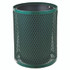 GLOBAL INDUSTRIAL 261948GN Outdoor Diamond Steel Trash Can, 36 gal, Dome Lid, Green