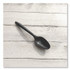 BOARDWALK SPOONBLPP Mediumweight Polypropylene Cutlery, Spoon, Plastic, Black, 1,000/Carton