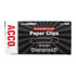 ACCO BRANDS USA, LLC 72500 ACCO Premium Paper Clips, 1000 Total, Jumbo, Silver, 100 Per Box, Pack Of 10 Boxes