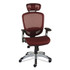 UNION & SCALE 59462VCC FlexFit Hyken Mesh Task Chair, Supports Up to 275 lb, 17.24" to 20.98" Seat Height, Maroon Seat/Back, Silver/Black Base