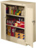 Tennsco 4224DLX-MGY Locking Storage Cabinet: 36" Wide, 24" Deep, 42" High