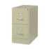 ALERA HVF152629PY Two-Drawer Economy Vertical File, Letter-Size File Drawers, 15" x 26.5" x 28.37", Putty