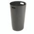 GLOBAL INDUSTRIAL 237725BK Outdoor Slatted Steel Trash Can, 24 gal, Black