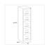 ALERA HVF1562PY Five-Drawer Economy Vertical File, Letter-Size File Drawers, 15" x 26.5" x 61.37", Putty