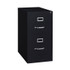 ALERA HVF152229BL Two-Drawer Economy Vertical File, Letter-Size File Drawers, Black, 15" x 22" x 28.37"