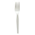 BOARDWALK FORKWHPSIW Heavyweight Wrapped Polystyrene Cutlery, Fork, Plastic, White, 1,000/Carton